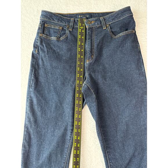 Brooks Brothers Straight Fit Jeans Womens Size 6 Dark Rinse Cotton Denim - Picture 5 of 10